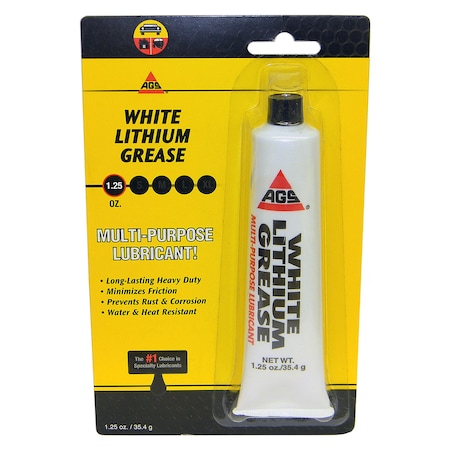 Ags Lith-Ease White Lithium Grease, 1.25oz Tube WL-1H